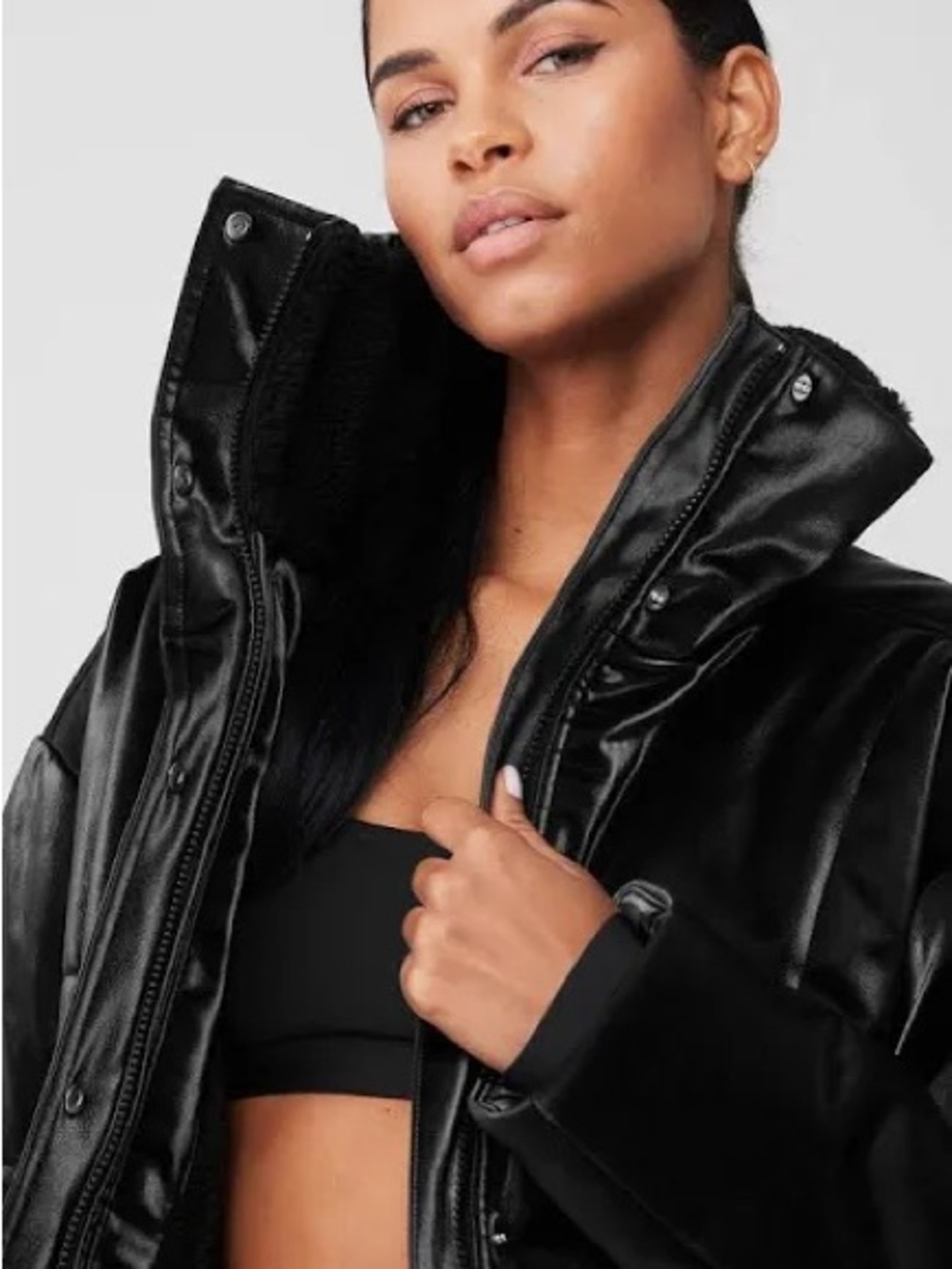 Alo Yoga Orion Cropped Puffer Jacket - Size Small - Picture 15 of 16